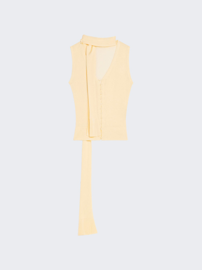 Jacquemus Le Haut Maestra Top In Light Yellow