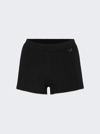 Jacquemus Le Short Plissé Knitted Shorts In Black