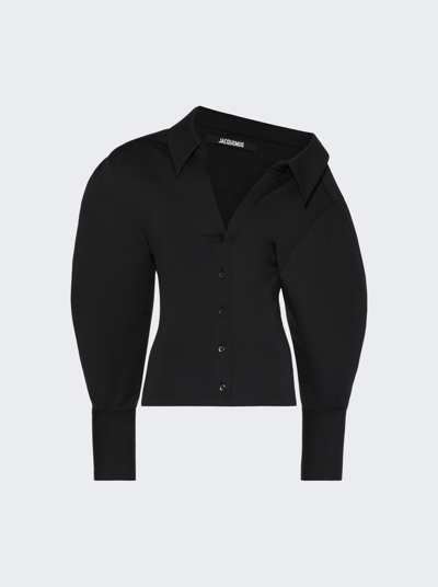 Jacquemus La Chemise Angulo Blouse In Black