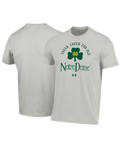 Under Armour Men's  Heather Gray Notre Dame Fighting Irish Cheer For Old T-shirt