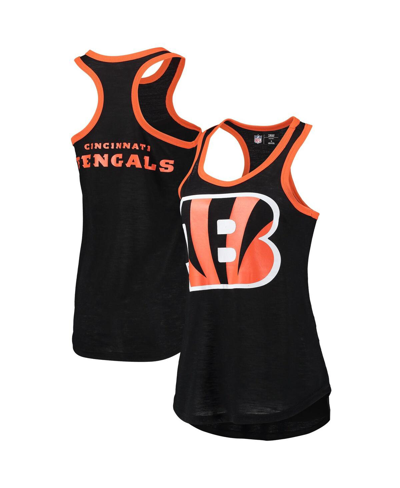 G-iii 4her By Carl Banks Women's  Black Cincinnati Bengals Tater Burnout Tank Top