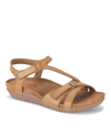 Baretraps Jaxen Womens Padded Insole Casual Wedge Sandals In Caramel