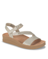 Baretraps Women's Frolick Asymmetrical Wedge Sandals In Champagne
