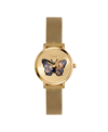 OLIVIA BURTON WOMEN'S SIGNATURE BUTTERFLY GOLD-TONE STAINLESS STEEL MESH WATCH 35MM