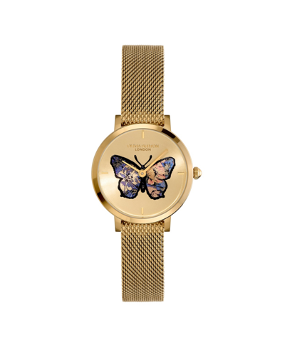 Olivia Burton Women's Signature Butterfly Gold-tone Stainless Steel Mesh Watch 35mm