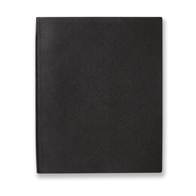 Smythson Portobello Notebook In Panama In Black