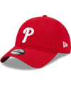New Era Little Boys And Girls  Red Philadelphia Phillies Team 9twenty Adjustable Hat In Red