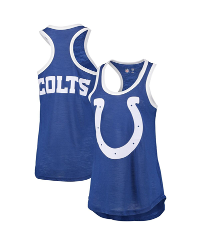 G-iii 4her By Carl Banks Women's  Heather Royal Indianapolis Colts Tater Tank Top