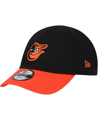 New Era Babies' Infant Boys And Girls  Black Baltimore Orioles Team Color My First 9twenty Flex Hat