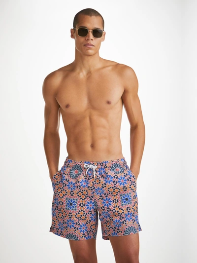 Derek Rose Tropez 15 Straight-leg Mid-length Printed Swim Shorts In Multi