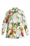 MARINA RINALDI MARINA RINALDI APPIA FLORAL COTTON BUTTON-UP SHIRT