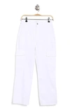7 For All Mankind Logan Cargo Pants In Bright White