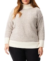 Nic + Zoe Cozy Spot Turtleneck Sweater In Brown