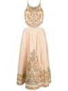 Zimmermann Devi Linen Midi Dress In Multi