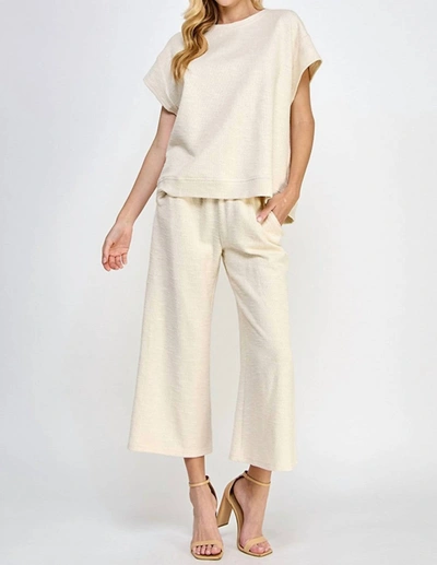 See And Be Seen Been There Top In Cream In White