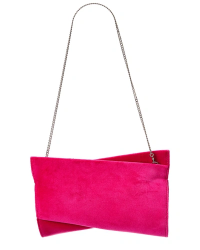 Christian Louboutin Womens Purple Loubi54 Metallic-leather Clutch Bag In Pink