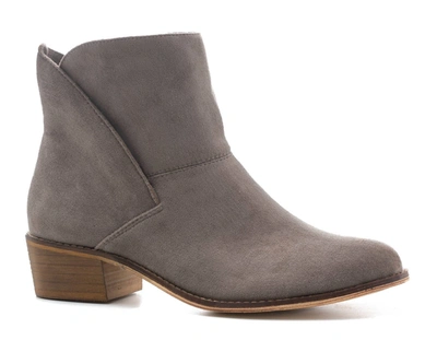 Corkys Footwear Spill The Tea Bootie In Taupe In Grey