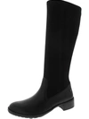 AETREX BELLE WOMENS LEATHER PULL ON KNEE-HIGH BOOTS