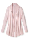 CAPTIVA CASHMERE CASHMERE CASUAL HOODIE IN BALLET