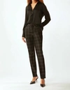 Ecru Women's New Houston Classic Trouser In Black Plaid In Multi