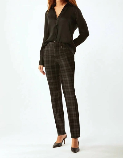Ecru Women's New Houston Classic Trouser In Black Plaid In Multi