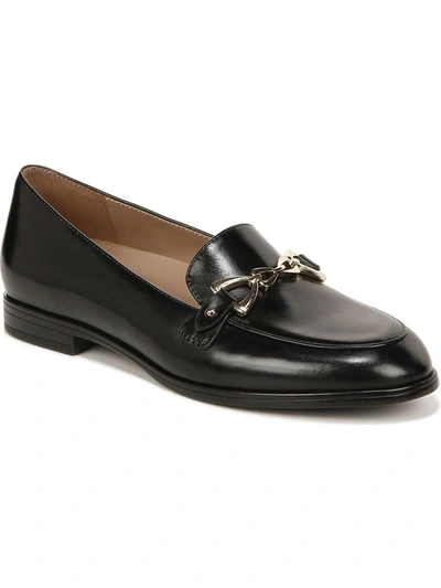 Naturalizer Gala Womens Leather Sip On Loafers In Black