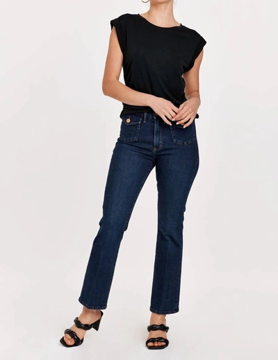 Dear John Denim Jeanne Ryders Flare Leg Jeans In Blue