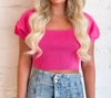 DAY + MOON SUNSET DREAMER SWEATER TOP IN PINK