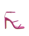 Billini Tiaka Heels In Fuchsia Satin In Multi