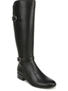 Naturalizer Sahara Womens Faux Leather Belted Knee-high Boots In Black