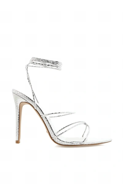 Billini Perouze Heels In Silver Scale In Multi