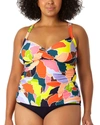 ANNE COLE HALTER X BACK TANKINI