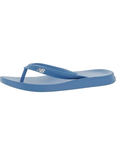 New Balance Dedo Mens Slide Thong Flip-flops In Blue
