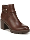 Shop Naturalizer Madalynn Bkl Womens Faux Leather Buckle Booties In Brown