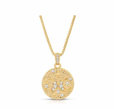 Joy Dravecky Celestial Pendant Necklace In Gold