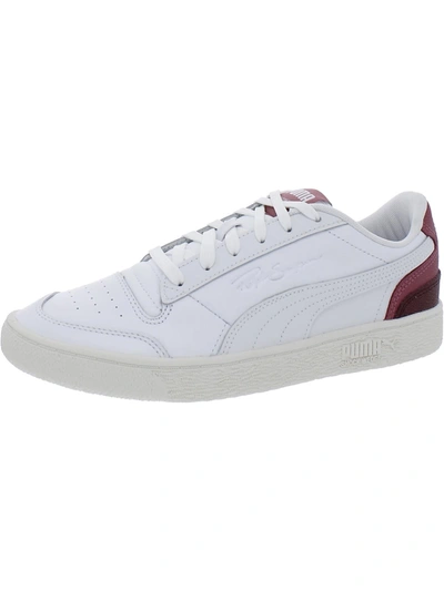 Puma Adxl4yj Womens Faux Leather Gym Athletic And Training Shoes In White