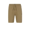 Hugo Boss Cotton-blend Pajama Shorts With Embroidered Logo In Light Green