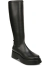 Circus By Sam Edelman Kimberly Womens Patent Platform Knee-high Boots In Black