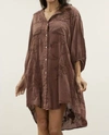 Caite & Kyla Etta Dress In Brown In Brown