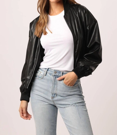 Another Love Dion Bomber Jacket In Black