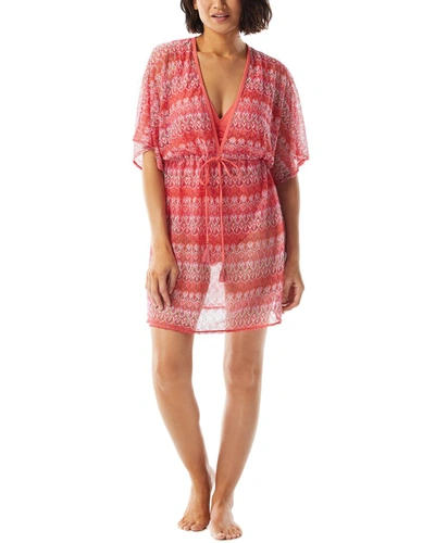 Coco Contours Breeze V-neck Caftan In Pink