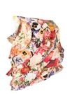 Zimmermann Wonderland Linen And Silk Miniskirt In Multi