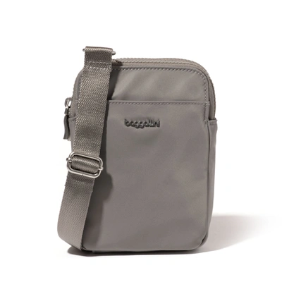 Baggallini Modern Take Two Rfid Crossbody In Grey