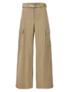 SACAI GABARDINE CARGO PANTS BEIGE