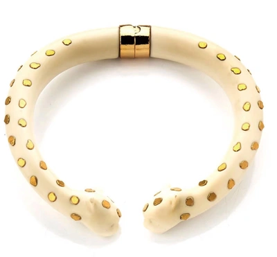 Nádia Gimenes Leopard Chocker In Off White
