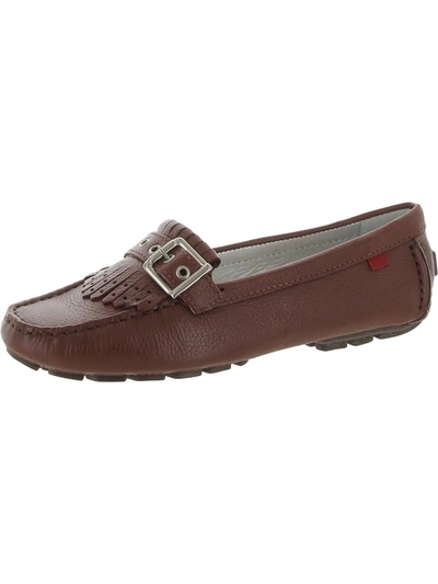 Marc Joseph South St. Kilt Womens Leather Fringe Loafers In Brown