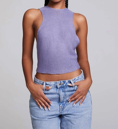 Chaser Giana Tank Top In Violet In Purple