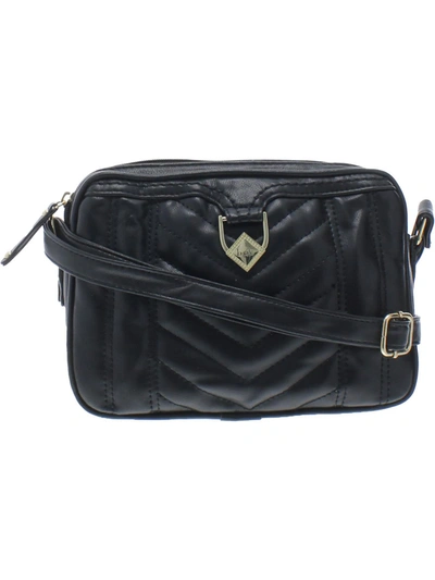 B.o.c. Born Concepts Station Heights Womens Faux Leather Camera Shoulder Handbag In Black