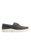 SPERRY MEN'S BILLFISH PLUSH WAVE BOAT SHOE IN GREY