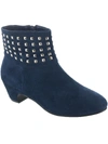MASSEYS PRESLEY WOMENS FAUX LEATHER STUDDED ANKLE BOOTS